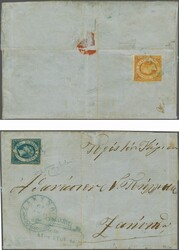 1815-1864 British Protectorate 1859: (½ d.) orange, a single example ...
