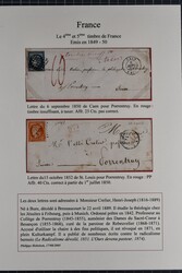 1850/52: Two covers to Switzerland, 25 c. (YT 4) 1850 from CAEN taxed ...