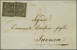 1852 (June): 15 c. 'rosa chiaro', showing nearly white background, ...