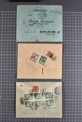 1923: Fine archive 11 covers to Berlin all are different inflation ...