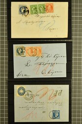 Lots & Collections, 1867/1873: Selection of entires (8) sent to ...