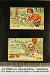 1895/1914 (ca.): Over 95 postcards inclduing early lithographies, ...