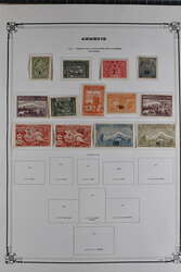 1919/22: Collection, unused on printed leaves with "Z" surcharge ...