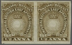 Lithographed by Bradbury Wilkinson 1890/94: ½ a. dull brown, an ...