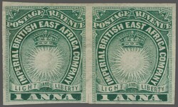 Lithographed by Bradbury Wilkinson 1890/94: 1 a. blue-green, an ...