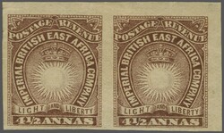 Lithographed by Bradbury Wilkinson 1890/94: 4½ a. brown-purple, an ...