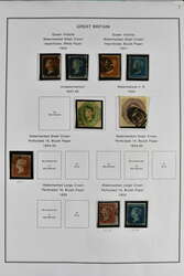 1840/1940: Collection presented on album pages, with used and unused ...