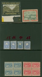 1870ca: Hotelpost vier versch. ungebrauchte Werte und zwei ...