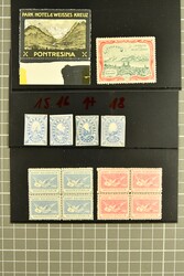 1870ca: Hotelpost vier versch. ungebrauchte Werte und zwei ...
