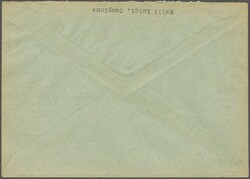 1944: Ersttagbrief mit der kompl. 1. Ausgabe, je klar entw. "Campione ...