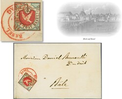 Basler Taube der zweiten Auflage, ausserordentlich farbintensives und ...