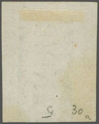 Gr. Wertziffer: Type 5 mit Plattenfehler "Kreuzeinfassung unten ...