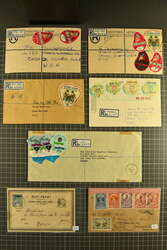 Africa 1882/1936: Lot 24 covers incl. Liberia with two 1902 large ...