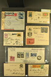 Africa 1882/1936: Lot 24 covers incl. Liberia with two 1902 large ...