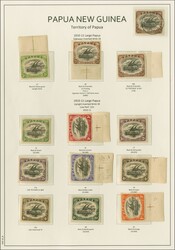 1910/11: “Large Papua” Crown over double-lined A watermark ...