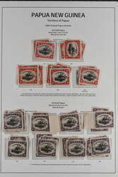 1909/10: Lakatoi 1 d. black and carmine and 2 d. black and purple ...