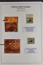 1901/05: Lakatoi issue “Cross” watermark study (paper ...