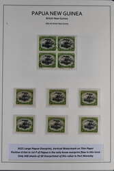 1901/07: Lakatoi overprints specialised study mounted on six album ...