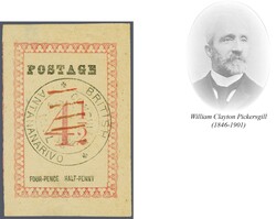 1866: 4½ d. rose, rouletted, no Stops after Postage or Value, a fine ...