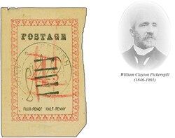 1886: 4½ d. rose, rouletted, no Stops after Postage or Value, a used ...