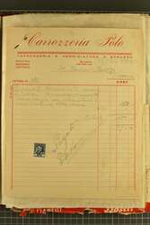 Fiscals 1937/1939 (ca.): Group of documents with Italian Colonies ...