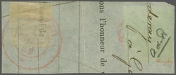 Rechte Hälfte Doppelgenf, farbfrisches und allseits breitrandiges ...