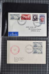 Ross Dependency 1957/61: Group of five envelopes franked with Ross ...