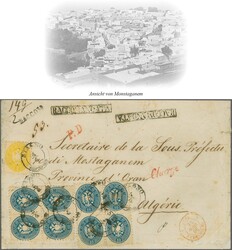 Dalmatien, 1866 (4. April): Doppelgewichtiges eingeschriebenes ...