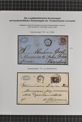 1869/1870: Four covers to Warsaw, each bearing single 10 kop. brown ...