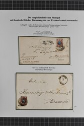1869/1870: Four covers to Warsaw, each bearing single 10 kop. brown ...