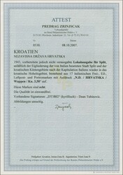 1944: Issue for Split (Spalato), 17 different italian stamps ...