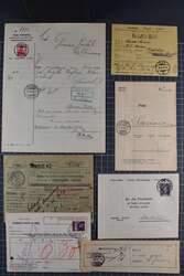 1850/1930 (ca.): Partie 56 Postformulare für den internen Gebrauch ...