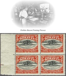 1924 (Dec): National Aviation School. Perkins Bacon Airmail 10 c. ...