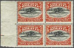 1924 (Dec): National Aviation School. Perkins Bacon Airmail 10 c. ...