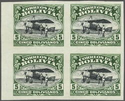 1924 (Dec): Aviation School, 5 b. green &amp; black, Perkins Bacon ...