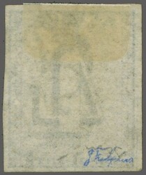 Zürich 4, Type I, farbfr. und breit- bis überrandig mit deutlich ...