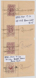 3085: India Bhor - Revenue stamps