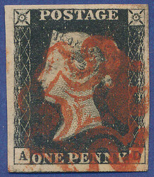 2865100: Great Britain 1840 1d black