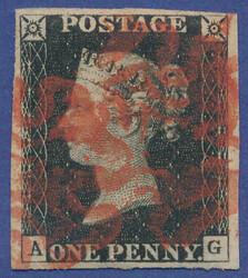 2865100: Great Britain 1840 1d black