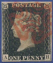 2865100: Great Britain 1840 1d black
