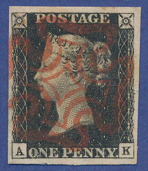 2865100: Great Britain 1840 1d black