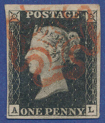 2865100: Great Britain 1840 1d black