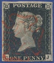 2865100: Great Britain 1840 1d black