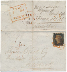 2865100: Great Britain 1840 1d black