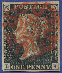 2865100: Great Britain 1840 1d black