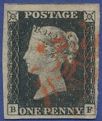 2865100: Great Britain 1840 1d black
