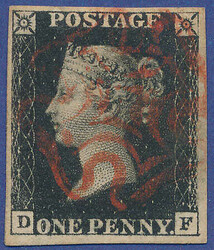 2865100: Great Britain 1840 1d black