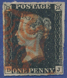 2865100: Great Britain 1840 1d black