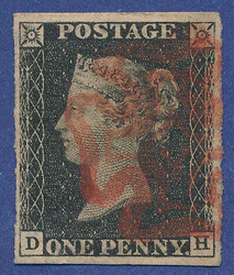 2865100: Great Britain 1840 1d black