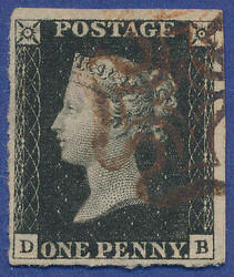 2865100: Great Britain 1840 1d black